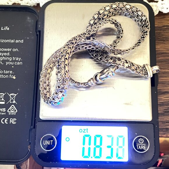 Milor 925 Italy Signed Sterling Silver Bismarck Chain Necklace Unisex - Picture 10 of 10